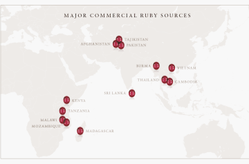 Đá Ruby phân bố ở đâu trên thế giới? Đá Ruby phân bố ở đâu trên thế giới?
