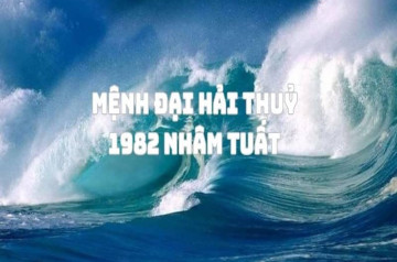 Người sinh năm 1982 mệnh gì? Giải mã bản mệnh Đại Hải Thủy và ứng dụng trong phong thủy Người sinh năm 1982 mệnh gì? Giải mã bản mệnh Đại Hải Thủy và ứng dụng trong phong thủy