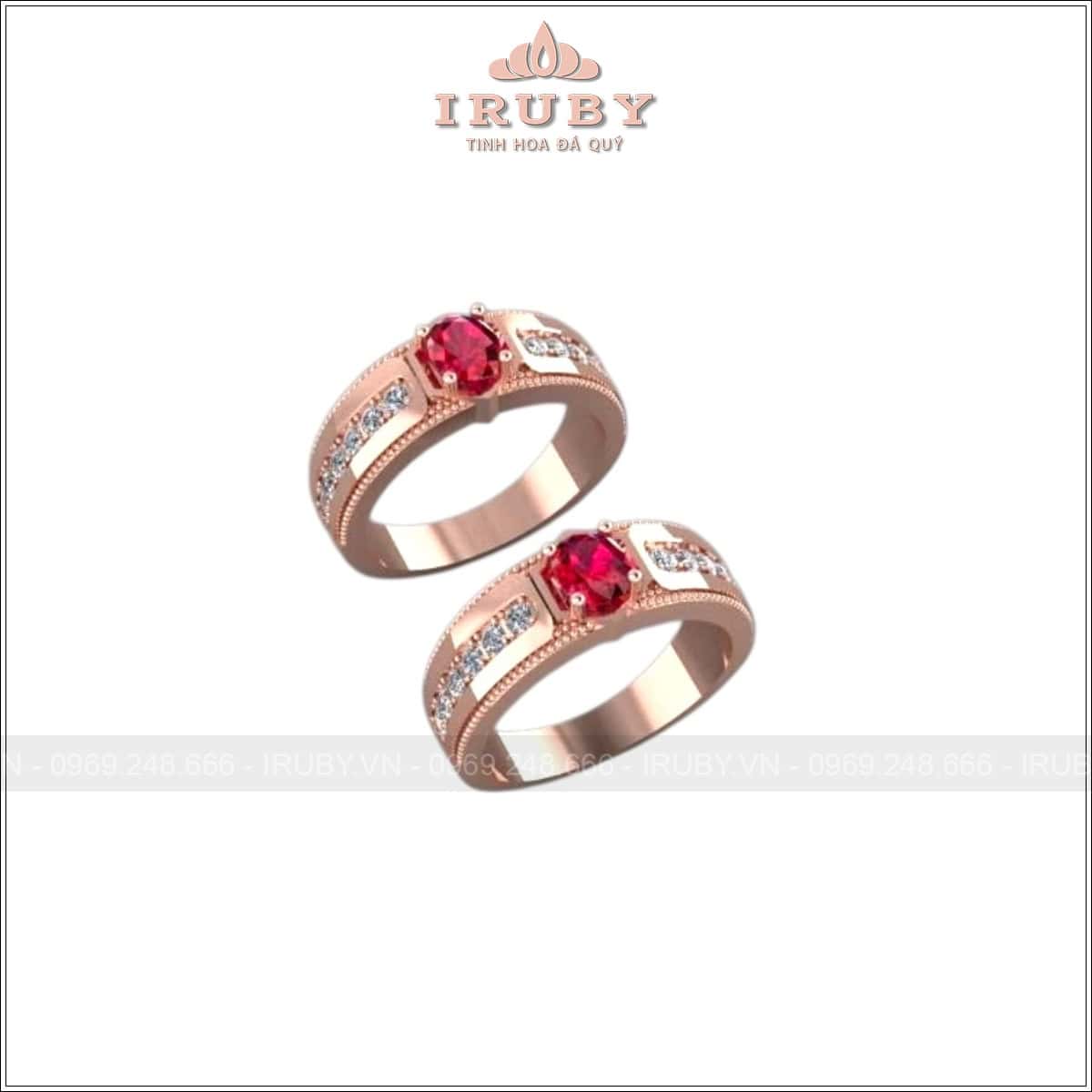 Nhẫn cưới Ruby thiết kế theo yêu cầu – IRNC002