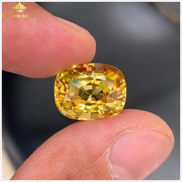 Đá beryl vàng - Heliodor tự nhiên chiếu bung 9.3ct hình ảnh 3