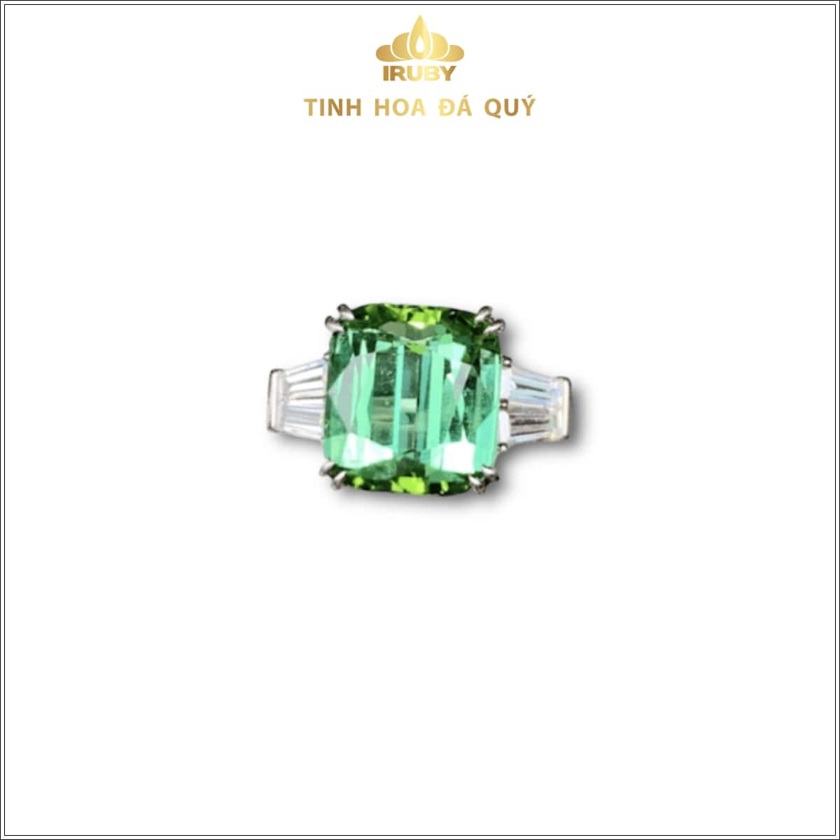 Nhẫn nữ Tourmaline xanh lục sáng thiết kế mới nhất – IR220661