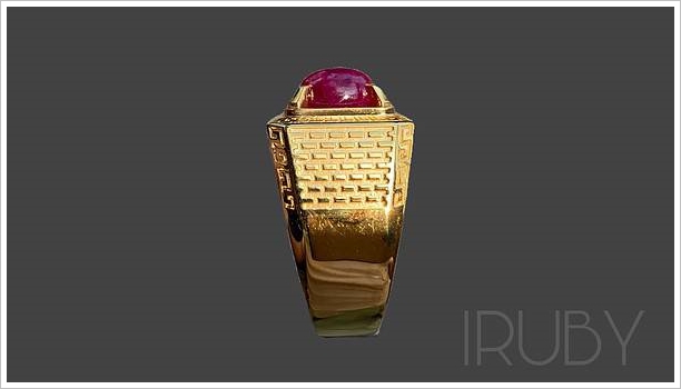 Nhẫn Nam ruby Lục Yên huyết kính hình ảnh 4