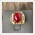 nhẫn nam đá ruby huyết bồ câu huyết kính Thịnh Vượng 6.8ct hình ảnh 2