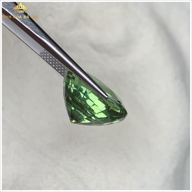 Đá Tourmaline xanh lục 11.96ct chiếu bung hình ảnh 3