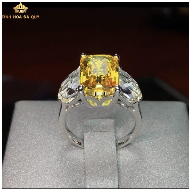 Nhẫn nữ Sapphire vàng hình ảnh 1