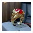 Nhẫn nam Ruby huyết kính - Trâu Hoàng Đế hình ảnh 3