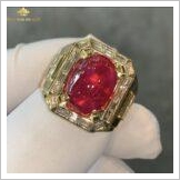 Nhẫn Ruby huyết kính mẫu Chủ Tịch 6,8ct – IRRC 220668