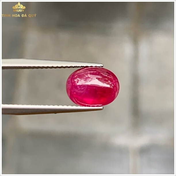 Đá ruby tự nhiên đỏ kính chân lửa mạnh 4.3ct hình ảnh 2