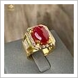 nhẫn nam đá ruby huyết bồ câu huyết kính Thịnh Vượng 6.8ct hình ảnh 6