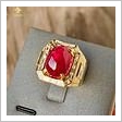 nhẫn nam đá ruby huyết bồ câu huyết kính Thịnh Vượng 6.8ct hình ảnh 8