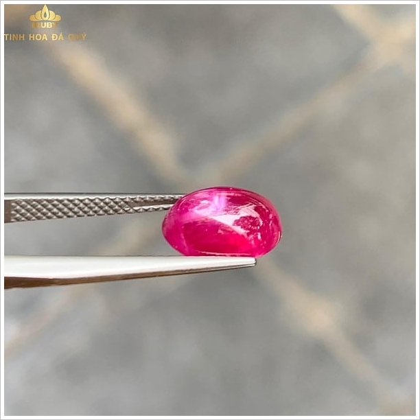 Đá ruby tự nhiên đỏ kính chân lửa mạnh 4.3ct hình ảnh 4