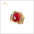 nhẫn nam đá ruby huyết bồ câu huyết kính Thịnh Vượng 6.8ct hình ảnh 1