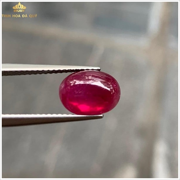 Đá ruby tự nhiên đỏ kính chân lửa mạnh 4.3ct hình ảnh 5