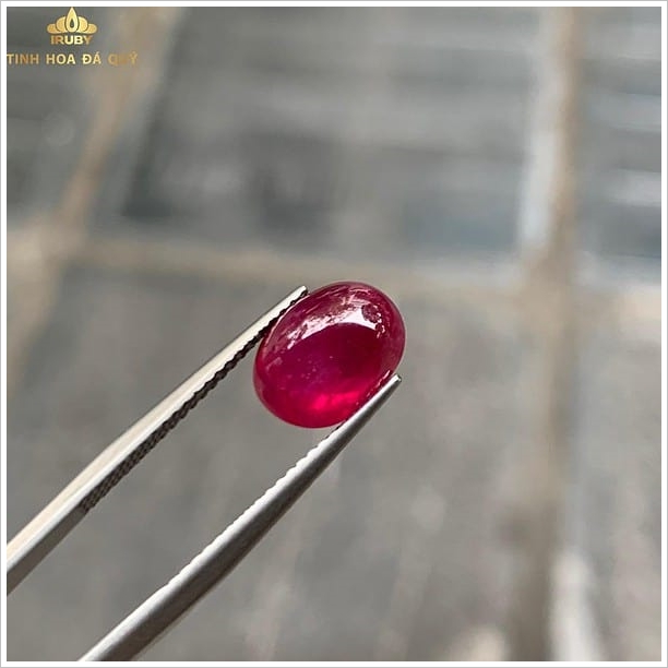 Đá ruby tự nhiên đỏ kính chân lửa mạnh 4.3ct hình ảnh 7