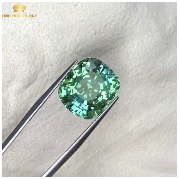 Đá Tourmaline xanh lục 11.96ct chiếu bung hình ảnh 5