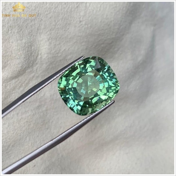 Đá Tourmaline xanh lục 11.96ct chiếu bung hình ảnh 7