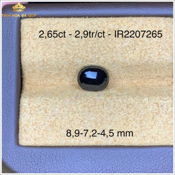 Đá sapphire Bích đèn xanh lam 2,65ct hình ảnh 4