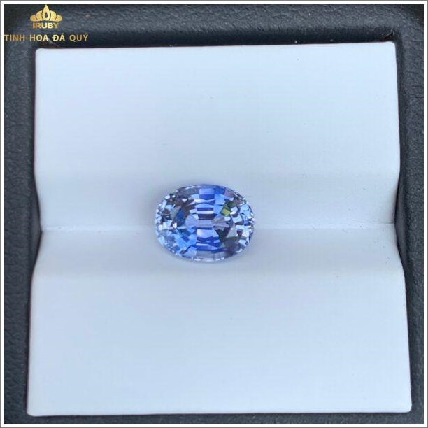 Đá Sapphire trắng phớt xanh 3,1ct tự nhiên hình ảnh 5