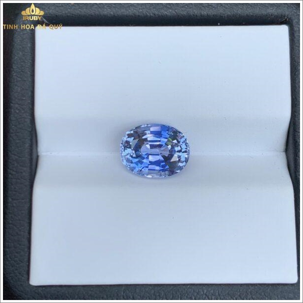 Đá Sapphire trắng phớt xanh 3,1ct tự nhiên hình ảnh 6