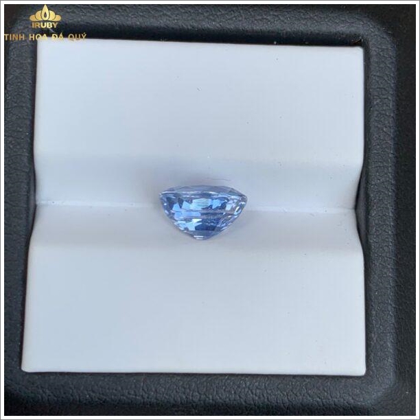 Đá Sapphire trắng phớt xanh 3,1ct tự nhiên hình ảnh 2