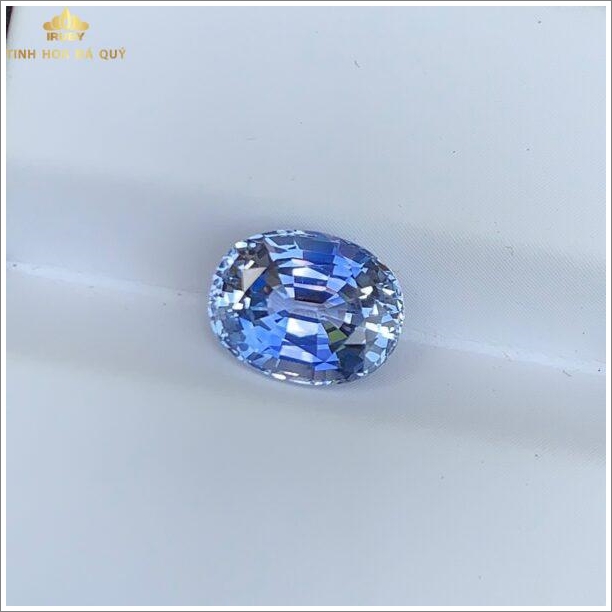 Đá Sapphire trắng phớt xanh 3,1ct tự nhiên hình ảnh 3