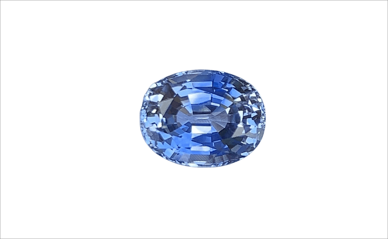 Viên Sapphire tự nhiên trắng phớt xanh 3,1ct - IRSP 220931