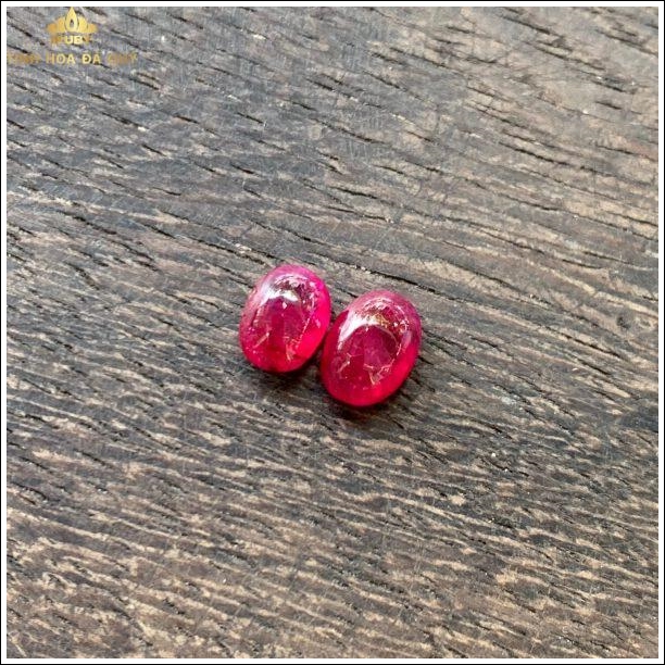 Đôi hoa tai Ruby huyết kính 3.25ct hình ảnh 6