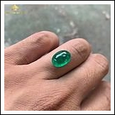 Viên Emerald cabochon chất lượng cao 6,3ct – IREM 220963