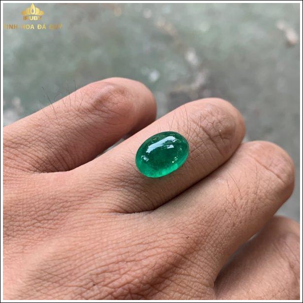 Đá Emerald Cabachon chất lượng cao 6,3ct hình ảnh 1