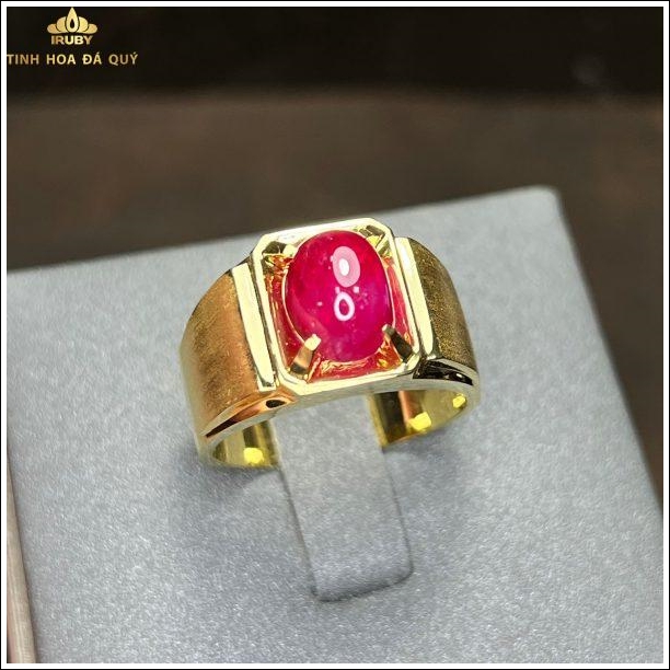 Nhẫn nam Ruby huyết kính mẫu độc quyền – IR220943