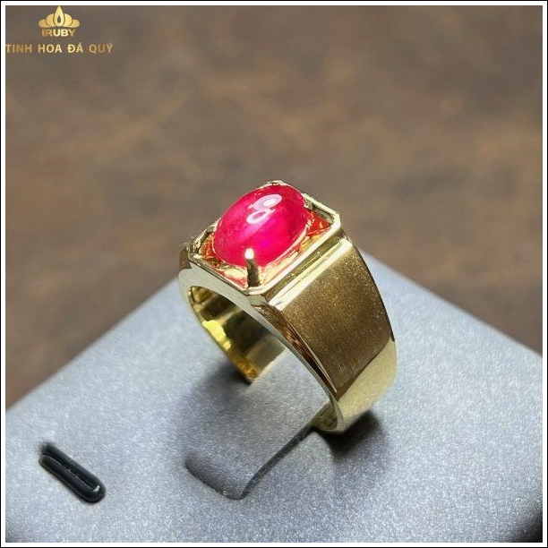 Nhẫn nam Ruby huyết kính mẫu độc quyền – IR220943