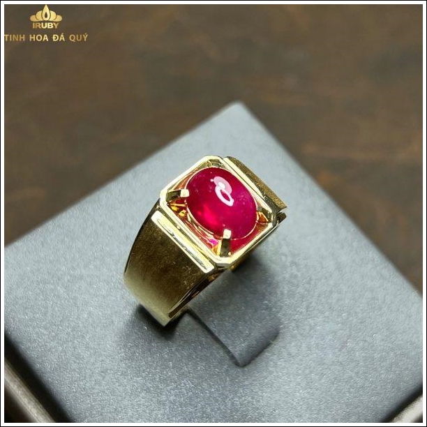 Nhẫn nam Ruby huyết kính mẫu độc quyền – IR220943