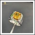 Nhẫn nam Sapphire vàng kết hợp vàng trắng cho nam mệnh Kim