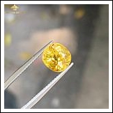 Viên Sapphire vàng lửa bung siêu đẹp 3,8ct – IRYS 220938