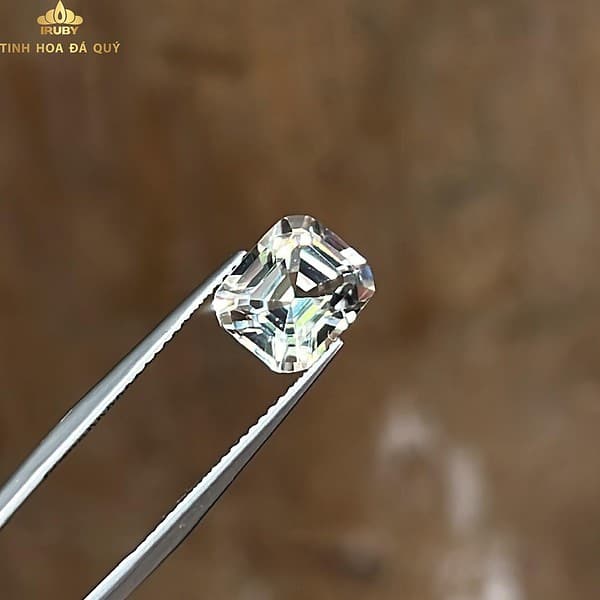 Đá Topaz trắng cắt kiểu Kim Cương đẹp tiêu chuẩn 3,45ct hình ảnh 6