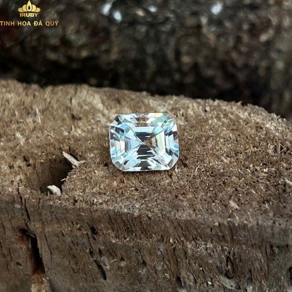 Đá Topaz trắng cắt kiểu Kim Cương đẹp tiêu chuẩn 3,45ct hình ảnh 2