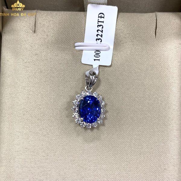 Mặt dây Sapphire blue cornflower – IRSP 2210258