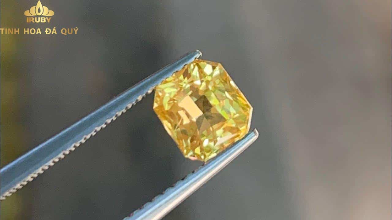 Đá Sapphire vàng tự nhiên 100% 1,65ct hình ảnh 7