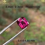 Đá Rhodolite Garnet đẹp long lanh 3,35ct – IR2210335