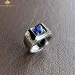 Nhẫn nam Sapphire blue 2,4ct, mẫu văn phòng – 221024