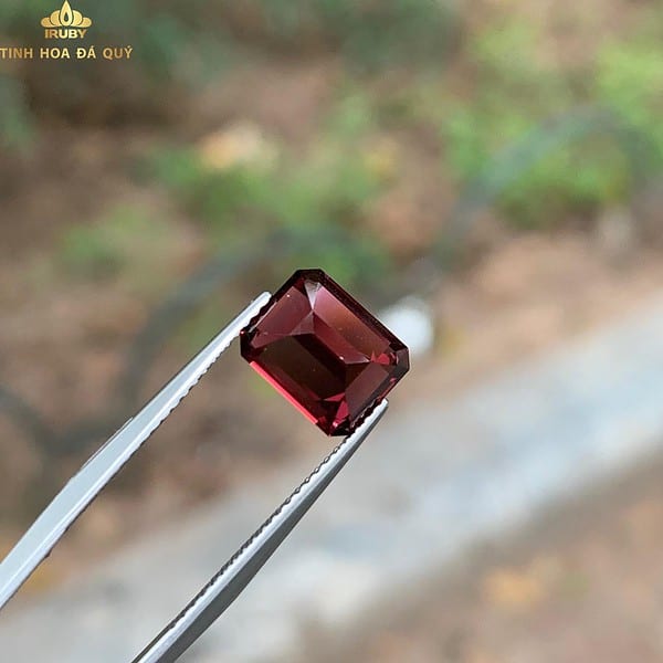 Đá Rhodolite Garnet đỏ Bagguette đẹp 3,65ct hình ảnh 4