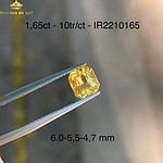 Viên Sapphire vàng tự nhiên 100% 1,65ct – IRYS 2210165