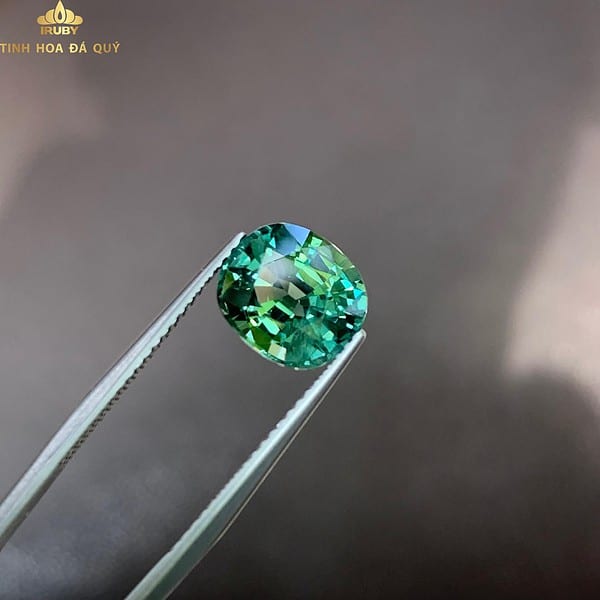 Đá Sapphire xanh chuối sáng bung 4,1ct hình ảnh 5