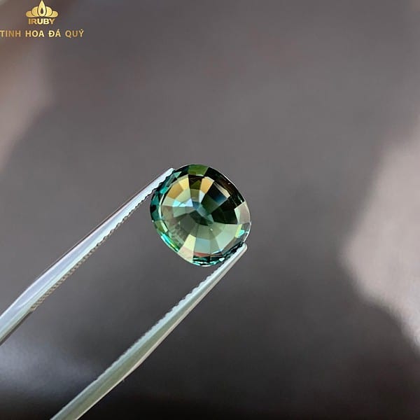 Đá Sapphire xanh chuối sáng bung 4,1ct hình ảnh 2