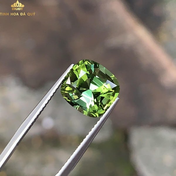 Đá Tourmaline xanh lục vàng 2 sắc thái hình ảnh 7