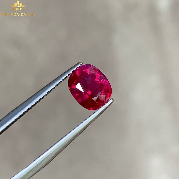 Đá Ruby Facet Lục Yên siêu đẹp 1.8ct hình ảnh 3