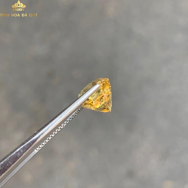 Đá Sapphire vàng không nhiệt 5,15ct hình ảnh 6