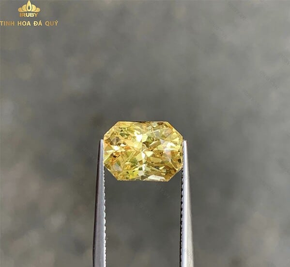 Đá Sapphire vàng không nhiệt 5,15ct hình ảnh 2