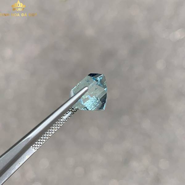 Đá Aquamarine xanh lam tự nhiên 6,3ct hình ảnh 2