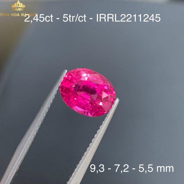 Đá Rubellite Hồng đỏ đẹp như Ruby 2,45ct hình ảnh 7